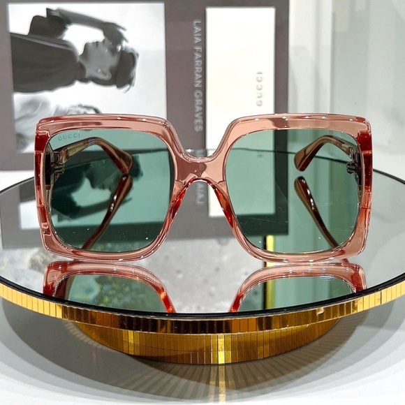 NWT Gucci GG0876 - 003 Square Frame Sunglasses - Picture 6 of 13